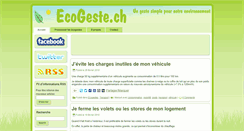 Desktop Screenshot of ecogeste.ch